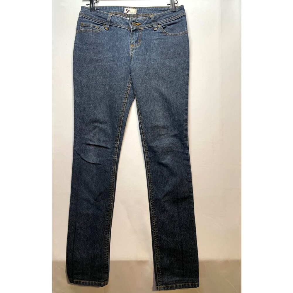 SO jeans womens 9 30 x 32 low rise kohls blue